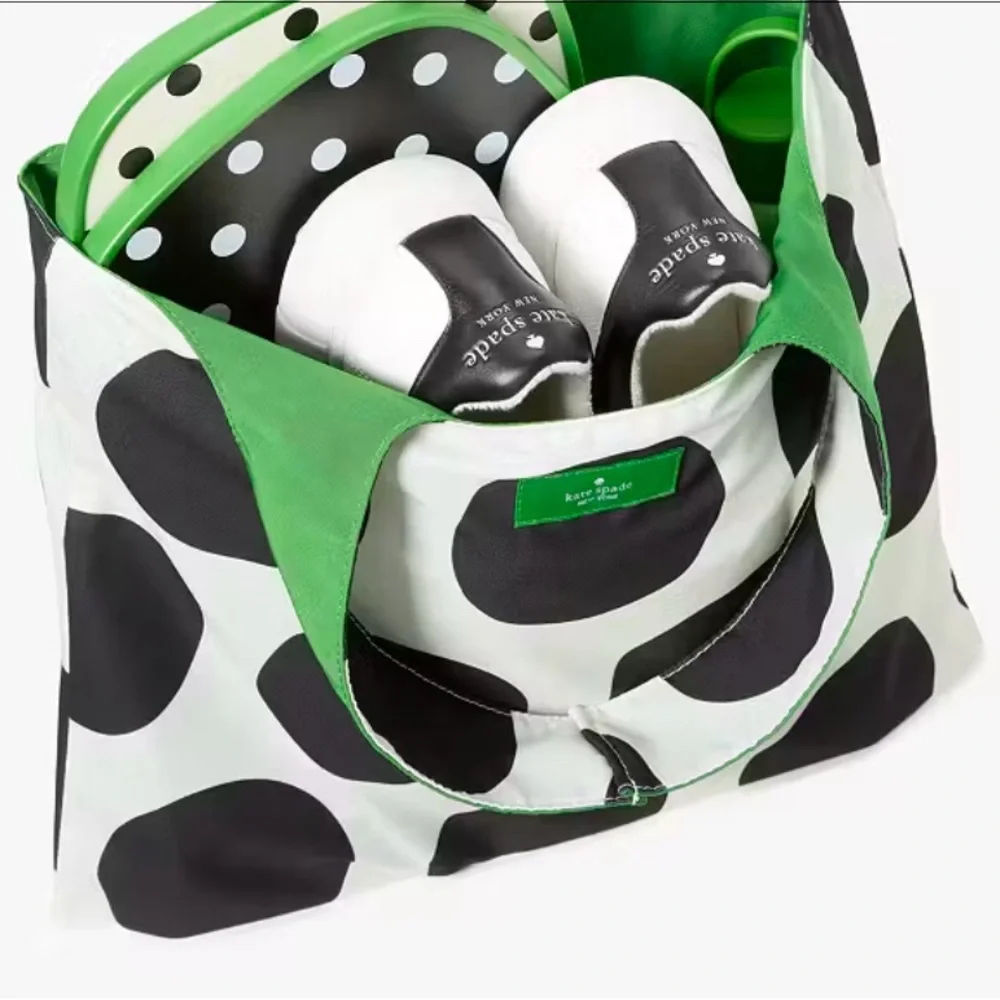 ♠️KATE SPADE♠️White Multi Reversible Tote - Picture 3 of 5